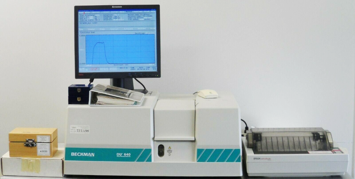 Beckman DU-640B UV/Vis Spectrophotometer | Biomedical And Molecular ...